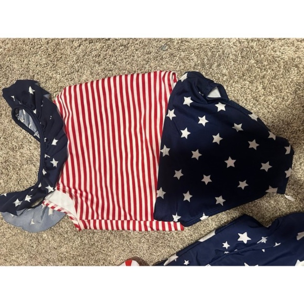 Girls patriotic Bathing suit‎ Lot, 4T&5T. Americana Holiday - Picture 6 of 7
